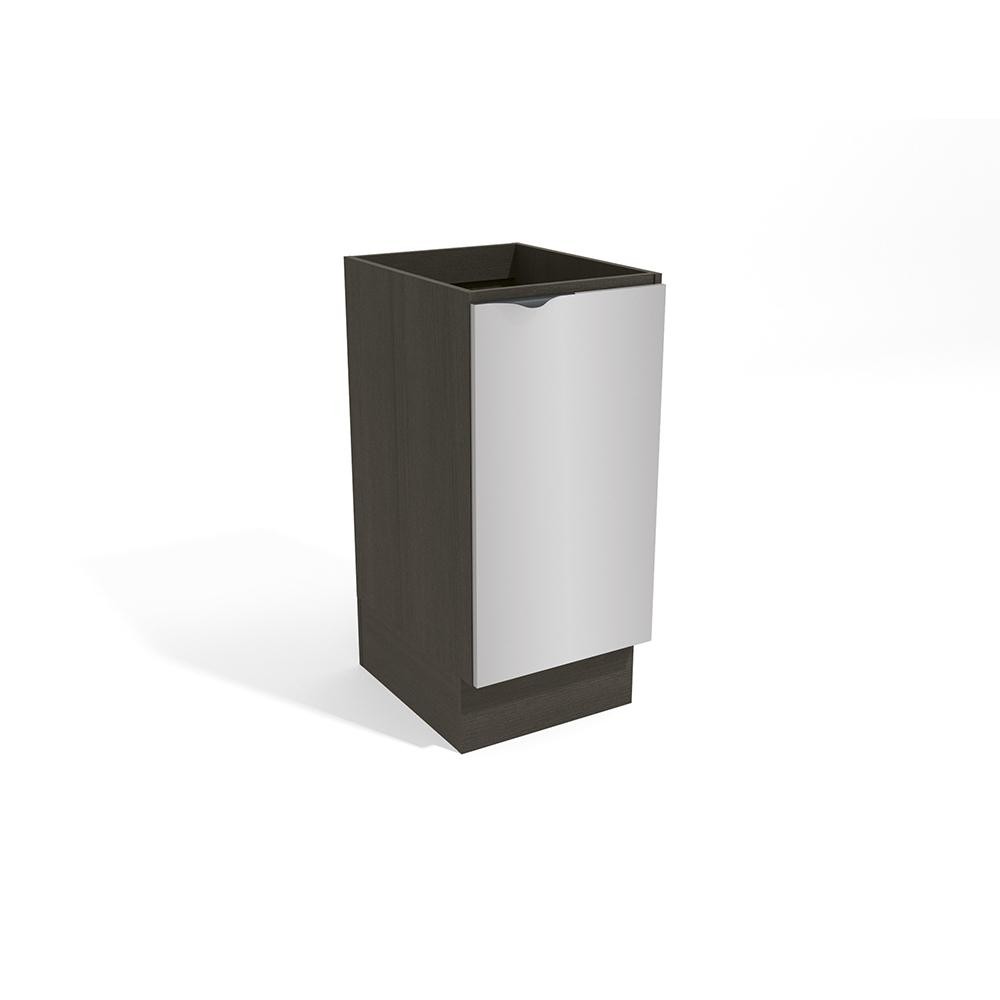 Balcão Gabinete Nox 1 Porta Onix/Steel 40cm x 52cm - Home & Living
