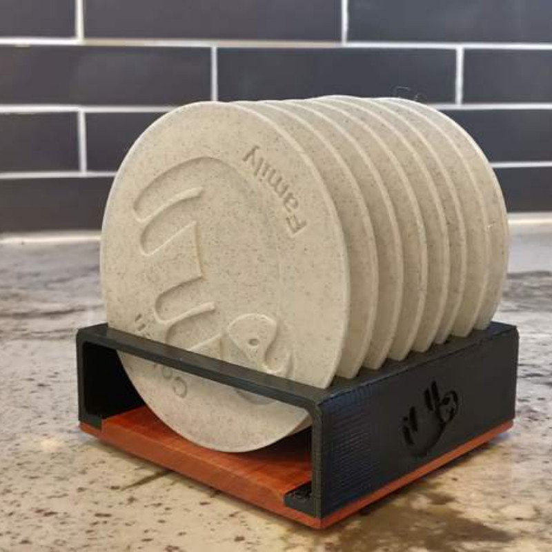 JOGO DE SUPORTE PORTA COPOS KITCHEN COZINHA PRATOS LOUÇA Barmat Para Mesa Bar Balcao Suor Chopp Whisky Cerveja Protege M