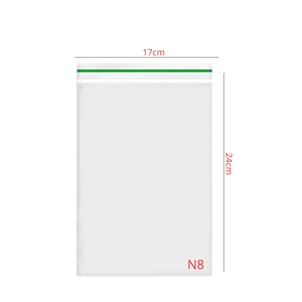 50~300 SACO ZIP N8 17X24CM SAQUINHO ZIP VABENE em Oferta na Shopee