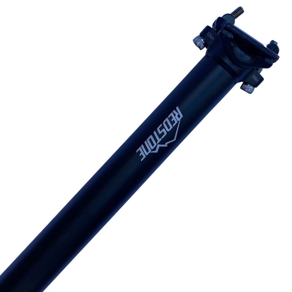 Canote Selim Alumínio Bike 30.4x400mm Redstone Preto Prata