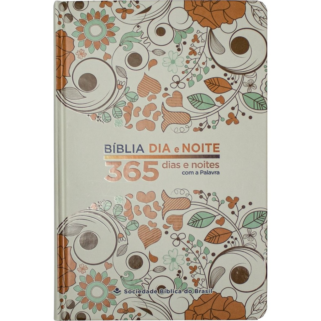 Bíblia Sagrada 365 Dias e Noites com a Palavra | NAA | Letra Normal | Capa Dura | Amor em Oferta na Shopee