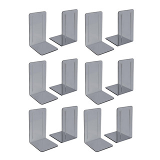 Kit com 6 pares de Aparadores de Livros bibliocanto Livros acrimet 290 Fumê em Oferta na Shopee