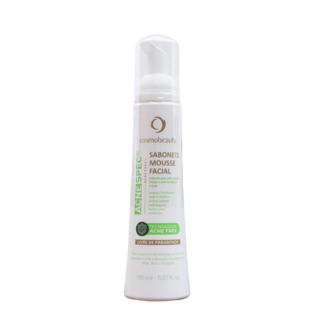 Cosmobeauty Sabonete Mousse Acne Spec Anti Acne 150ml