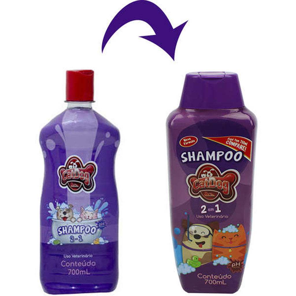 Shampoo 2 em 1 CatDog & Cia Linha para Cães e Gatos - 700 mL · foto 2