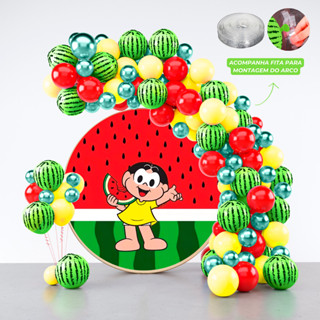 Kit 150 Balões Festa Magali + Fita Arco - Balão Bexiga Liso/Cromado Para Aniversários em Oferta na Shopee