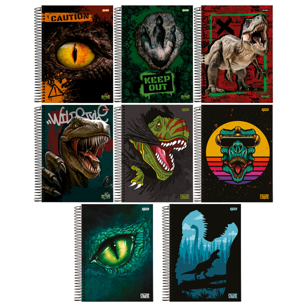 Kit 4 Cadernos Universitários 10 Matérias 160 Folhas Capa Dura 20x27cm Stone Jandaia em Oferta na Shopee