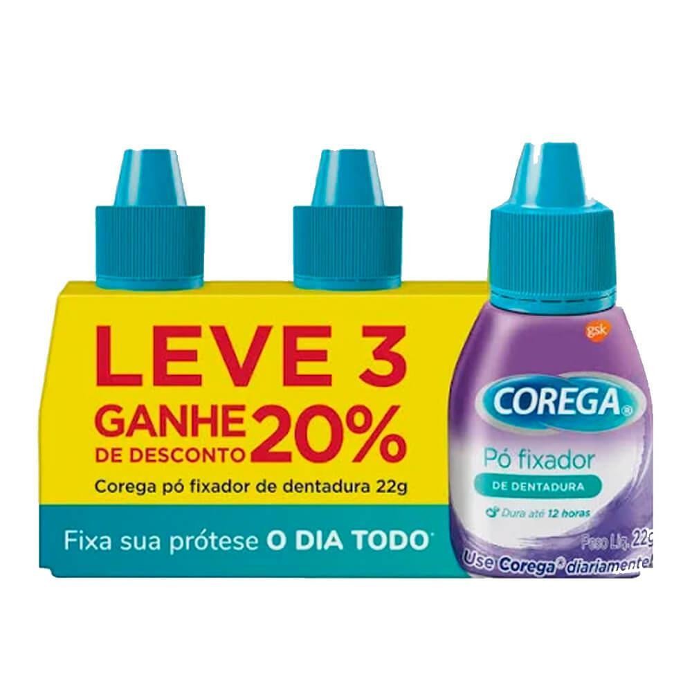 KIT COREGA PÓ LEVE 3 E GANHE 20% DESCONTO COM 3 UNIDADES