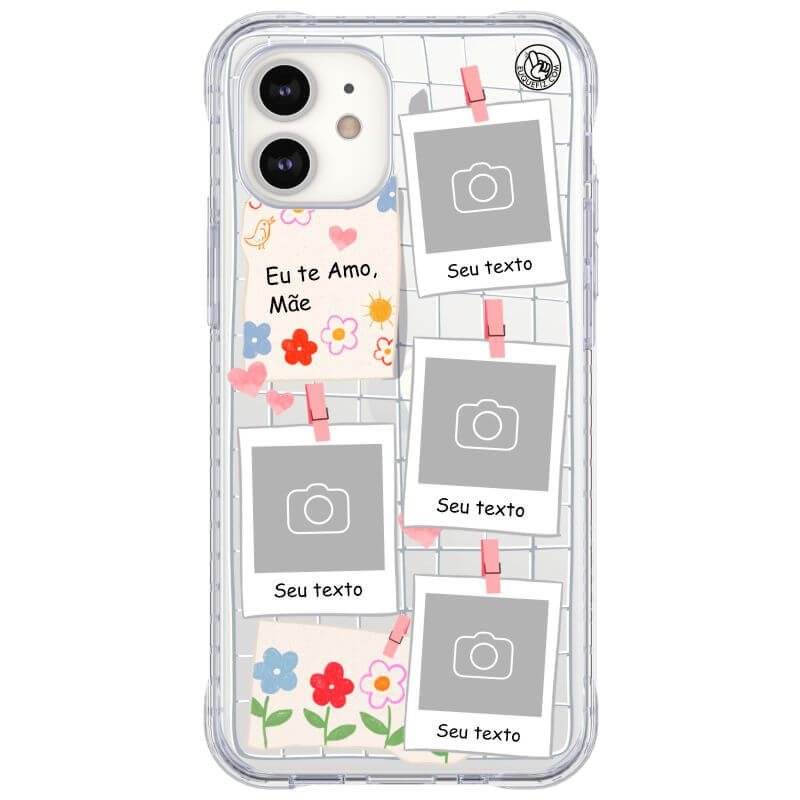 Capinha de Celular Personalizada Mural de Fotos - Diversos Celulares