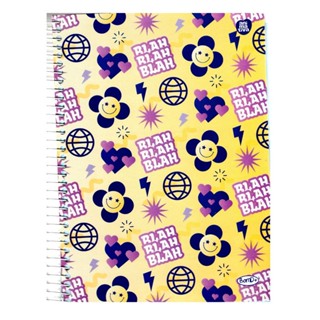 Caderno 10 Matérias Feminino 160 Folhas Estampa Blah - SÃO DOMINGOS em Oferta na Shopee