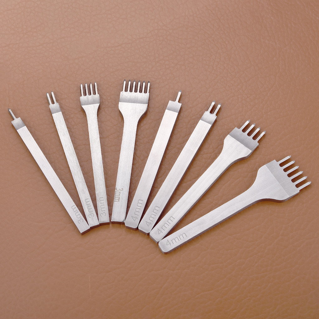 1 Pçs 3/4mm Ferramentas De Couro Aço Branco Diamante Cortar Artesanal Perfurador Ferramenta Diy Costura À Mão Arte em Oferta na Shopee