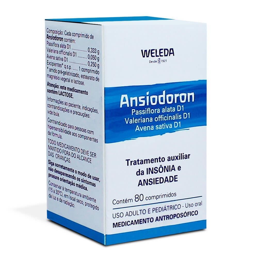 Ansiodoron 80 comprimidos medicamento homeopático ansiolítico