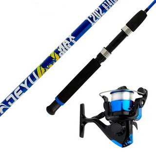 Kit Molinete Fight 200 Azul + Vara 1,20m 8-14Lbs 2p Azul em Oferta na Shopee