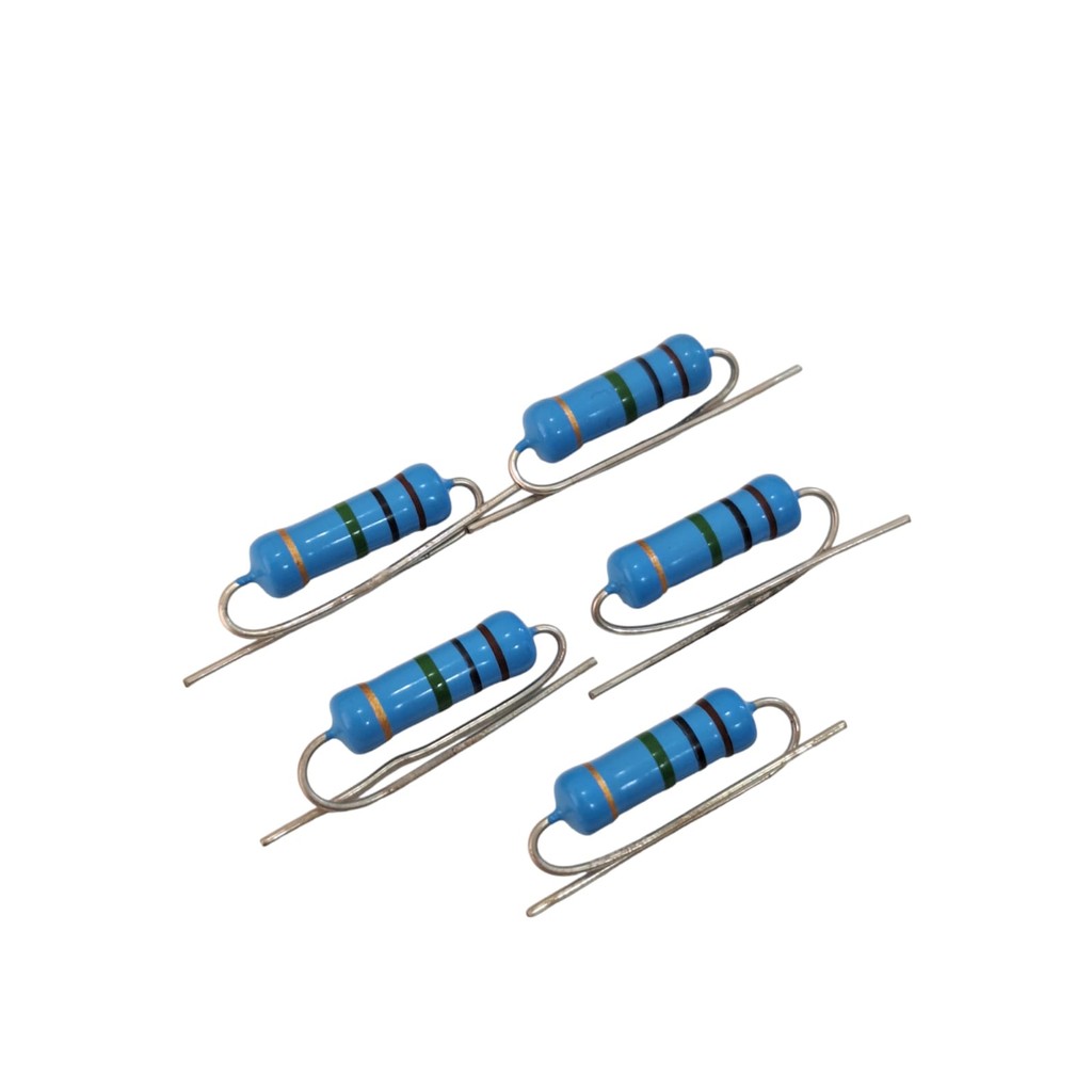 Kit 05 Resistor De Potência 1M 3W 5% Filme De Carbono
