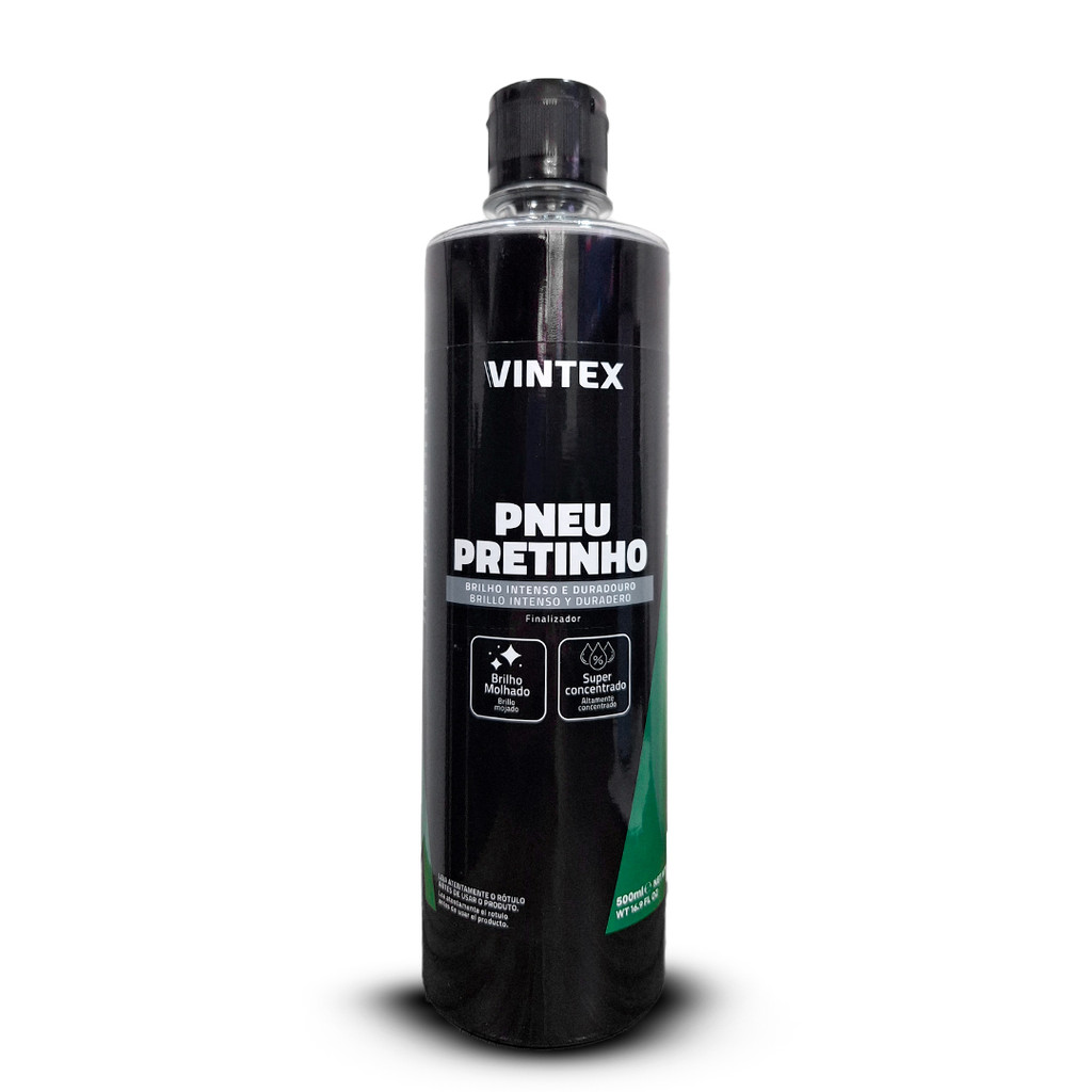 PNEU PRETINHO AUTOMOTIVO CONCENTRADO BRILHO MOLHADO 500 ML