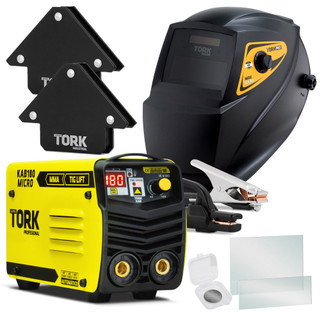 Maquina de Solda Profissional 180A TIG-LIFT e MMA 7800W com Mascara Esquadro Super Tork em Oferta na Shopee