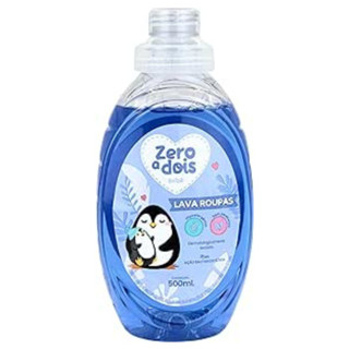 Lava Roupas Sabão Líquido Bebê Suave Hipoalergênico Concentrado 500ml Zero a Dois