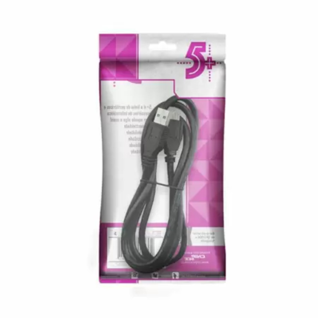 CABO USB 3.1 - USB A MACHO + USB MICRO B - 1.2M - PRETO