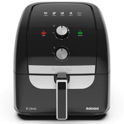Fritadeira Elétrica Air Fryer Sem Óleo 8L Itatiaia Preto 1900W 127V