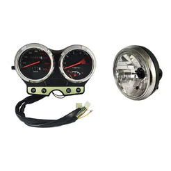 Painel Suzuki Yes 125cc Odometro + Farol Completo Aro Cromado Suzuki Yes125 2005 2006 2007 2008 2009 2010 2011 2012 2013