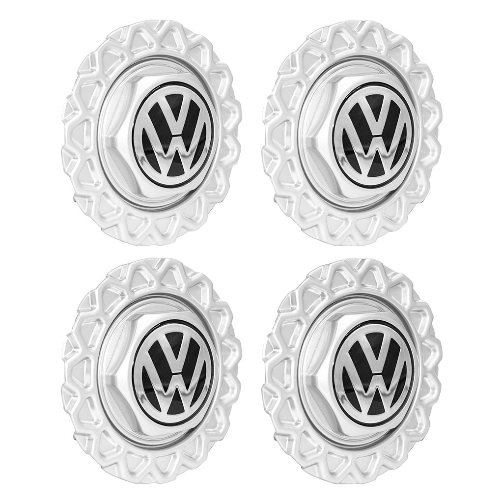 Jogo Calota Meio Roda Bbs Vw Santana Com Emblema Resinado