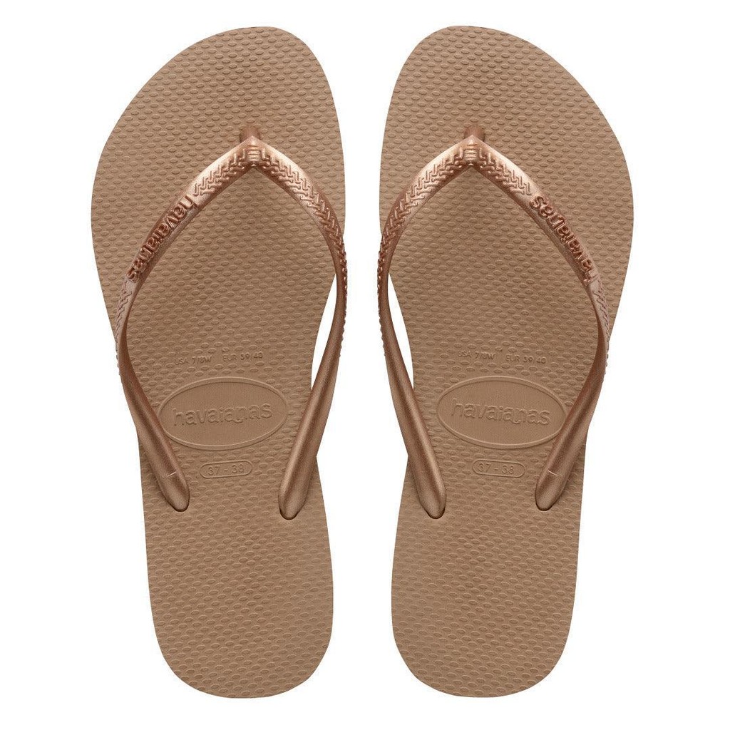 Chinelo Havaianas Slim Bege Palha em Oferta na Shopee