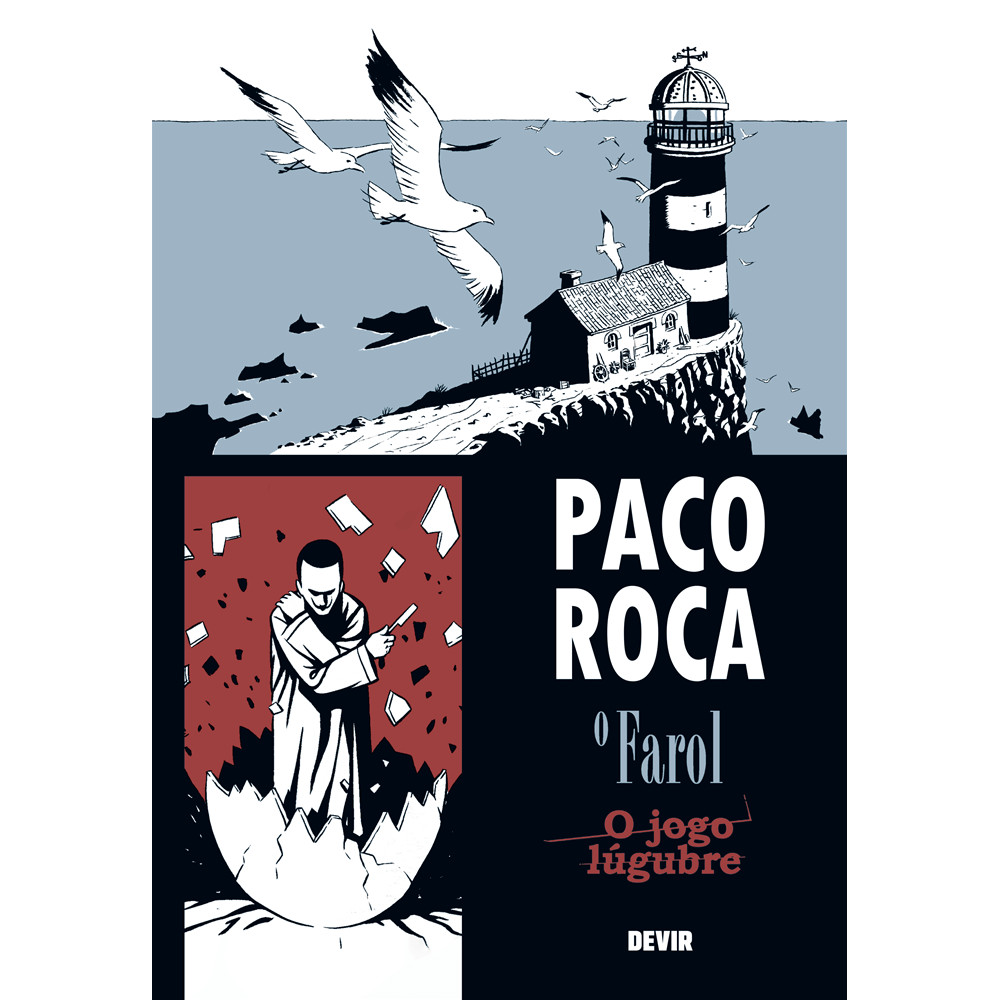 Capa do livro Comic-O Farol/O Jogo Lúgubre por Paco Roca - Novo/Lacrado-Editora Devir Livraria-