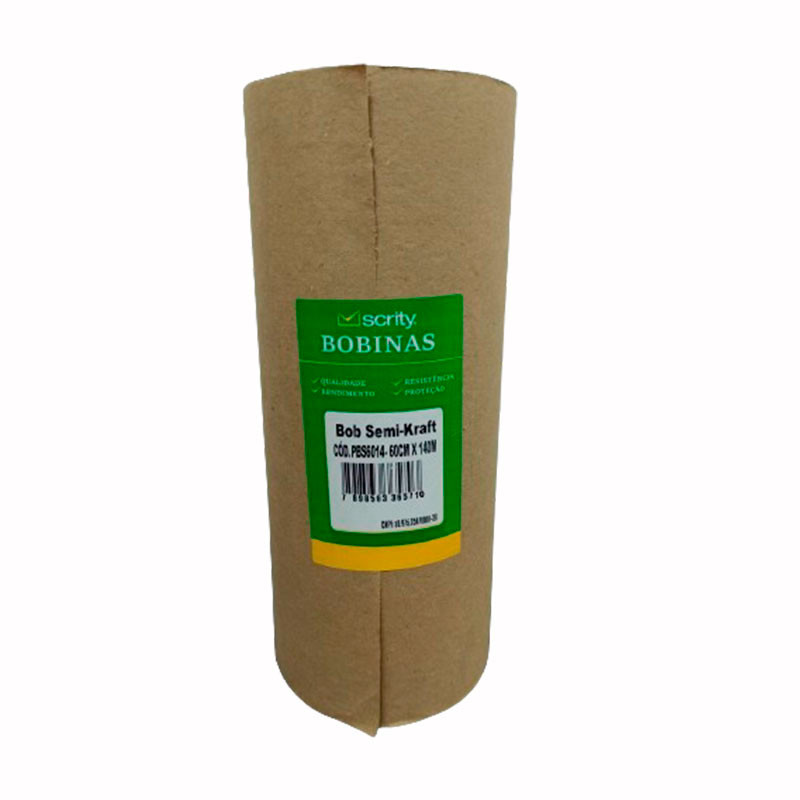 Bobina papel semi kraft 60cm Scrity em Oferta na Shopee