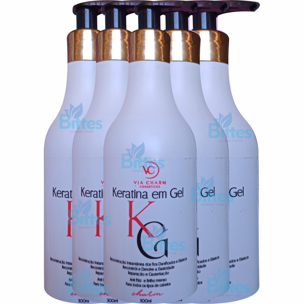5 KERATINA EM GEL VC ANTI FRIZZ E BRILHO INTENSO