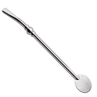 Bomba Para Chimarrão Mate Tereré Aço Inox 25cm Com Anel Sem Rosca - 710 Taumer