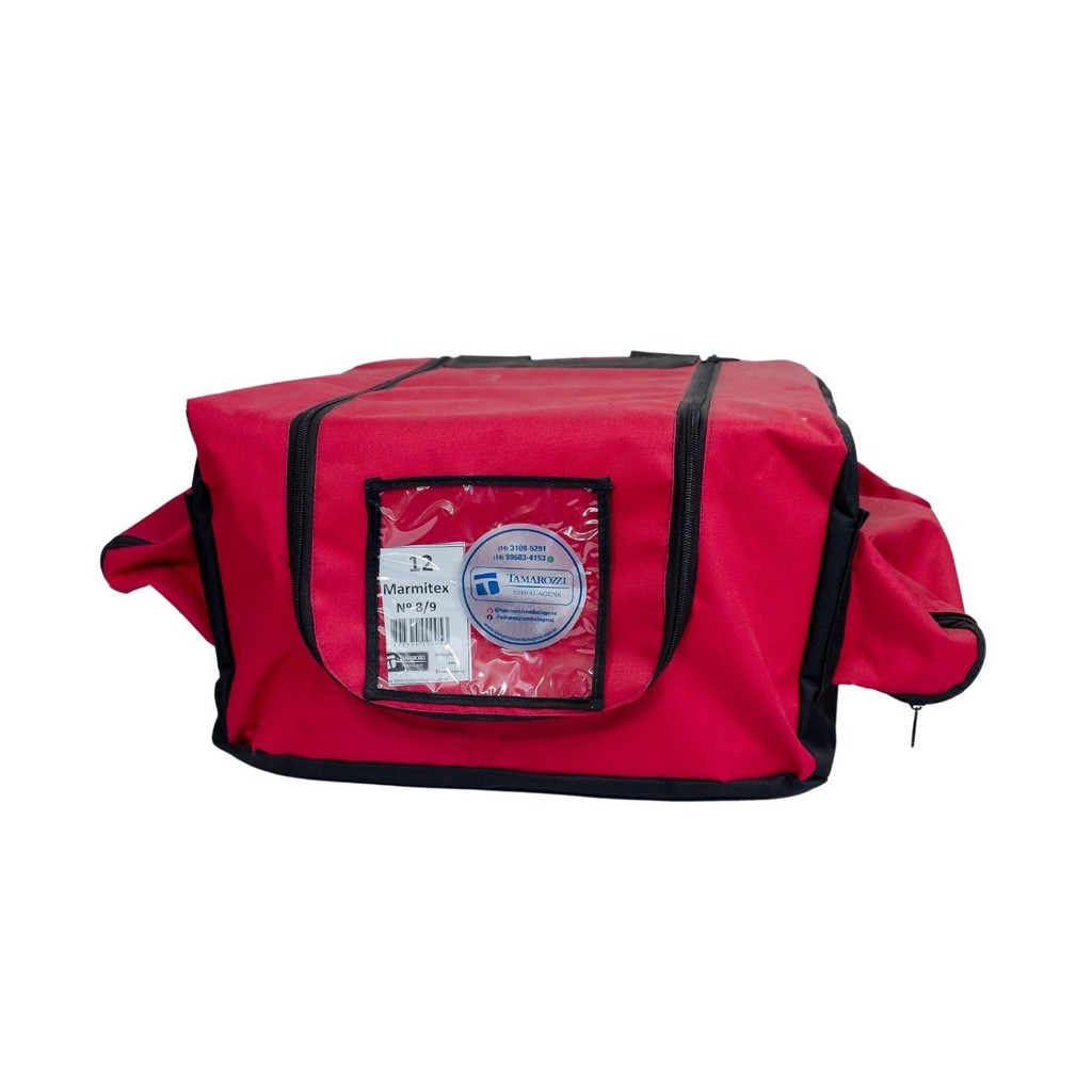 Mochila Térmica P/12 Marmitex Entrega Delivery Reforçada Alça Transporte Quentinhas Alimento