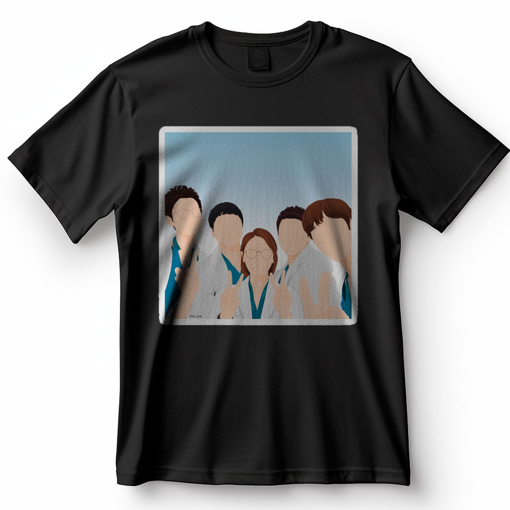 Camiseta Hospital Playlist Dorama Coreano Elenco Completo Blusa Camisa 100% Algodão