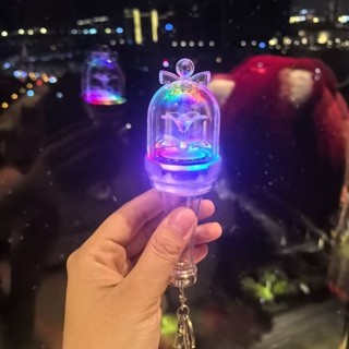 Kpop Idol ILLIT Mini Lightstick Chaveiro Wonhee Minju Concerto Glow Stick Chaveiros em Oferta na Shopee