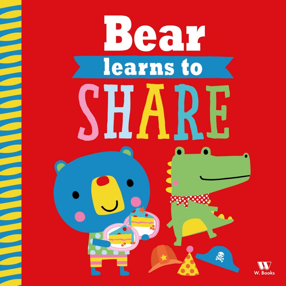 Livro Literatura infantil Bear Learns to Share W.Books em Oferta na Shopee
