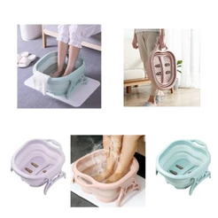 Bacia Para Pés Escalda Pedicure Ofurô Spa para Pés Dobrável
