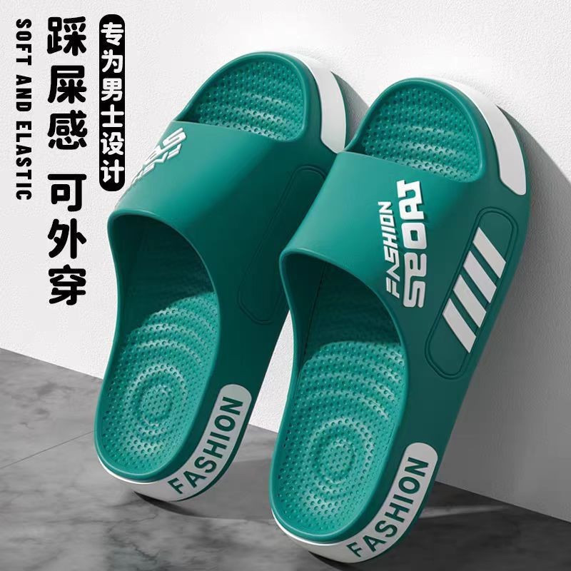 CHC [Pronta Entrega] Sandálias de Moda Masculinas Estilo Eva Tamanho Grande Chinelos para Estudantes ao Ar Livre Chinelo
