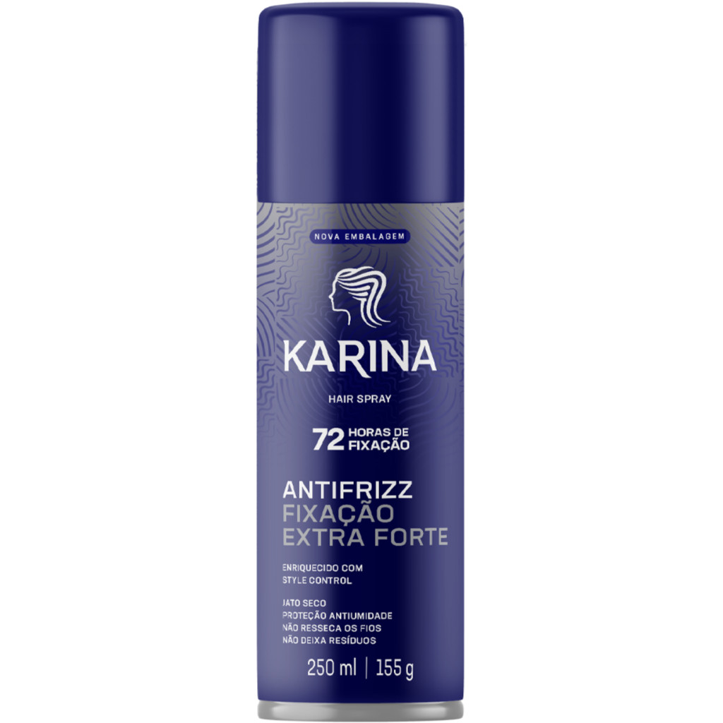 Hair Spray Fixador Karina Extra Forte 250ml em Oferta na Shopee