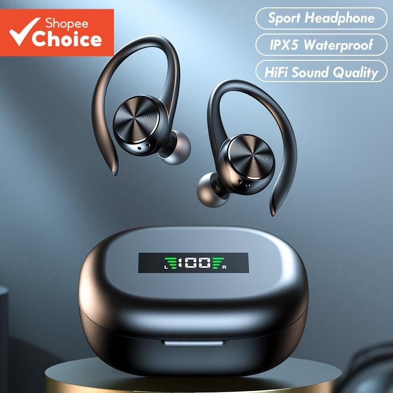 R200 Esportes Fones De Ouvido Bluetooth Sem Fio Com Microfone IPX5 À Prova Dwaterproof Água Ganchos Alta Fidelidade Esté