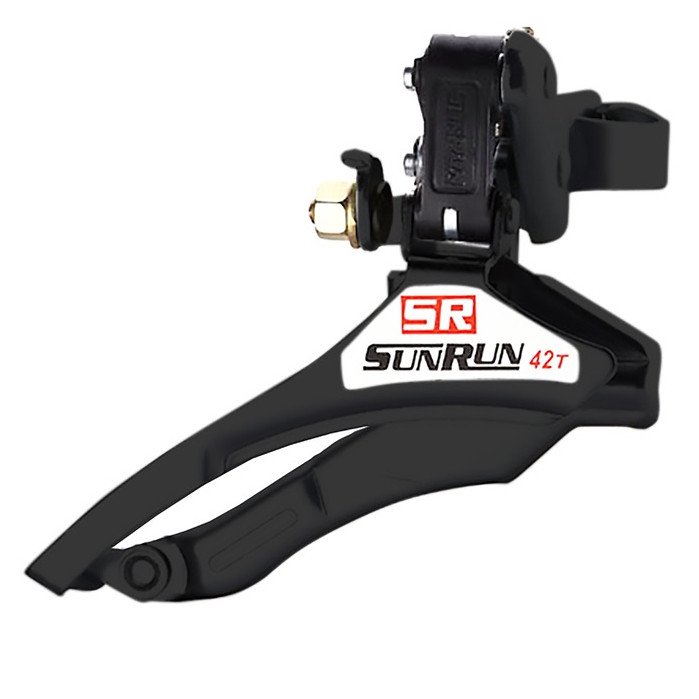 Câmbio Dianteiro SunRun Top Pull Puxa Por Cima Index 42d 31.8mm Preto P/ Bicicleta Bike em Oferta na Shopee
