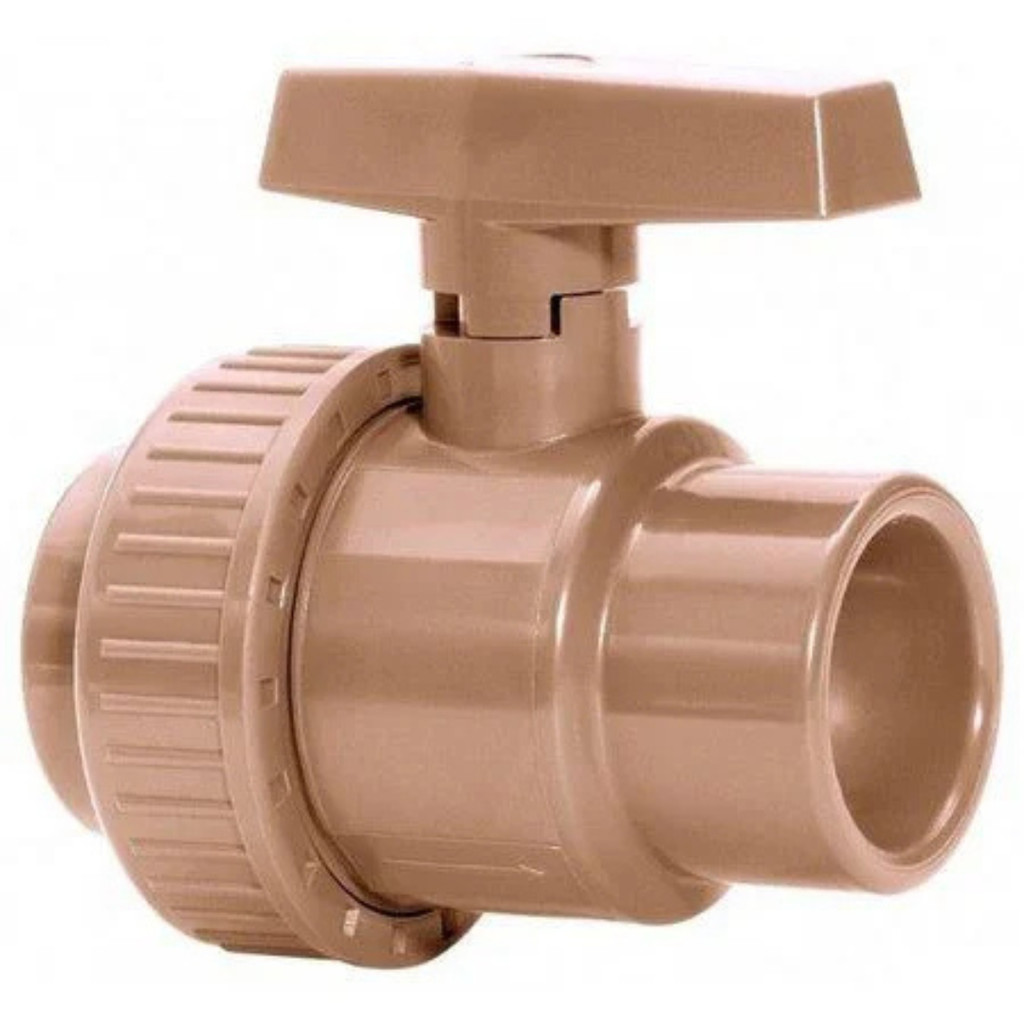 REGISTRO PVC ESFERA C/UNIAO SOLDAVEL 32MM AMANCO