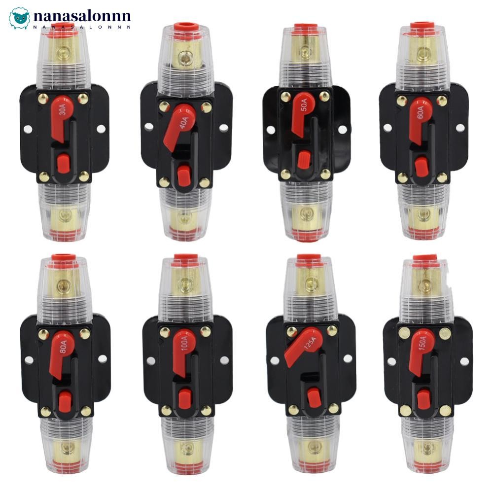 NANASALONNN Automóvel Caminhão Fusível Reajustável Proteção Curta Titular Disjuntor 20A 30A 40A 50A 60A 80A 100A 125A 15