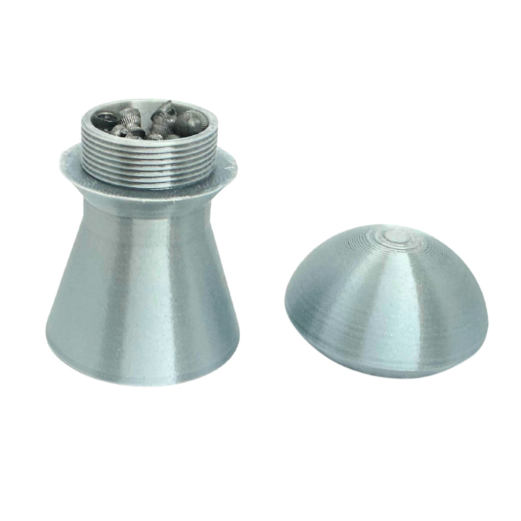 Pote para Chumbinho Modelo Domed Prata Médio em Oferta na Shopee