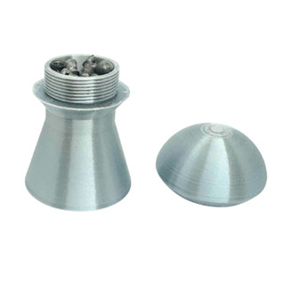 Pote para Chumbinho Modelo Domed Prata Médio em Oferta na Shopee