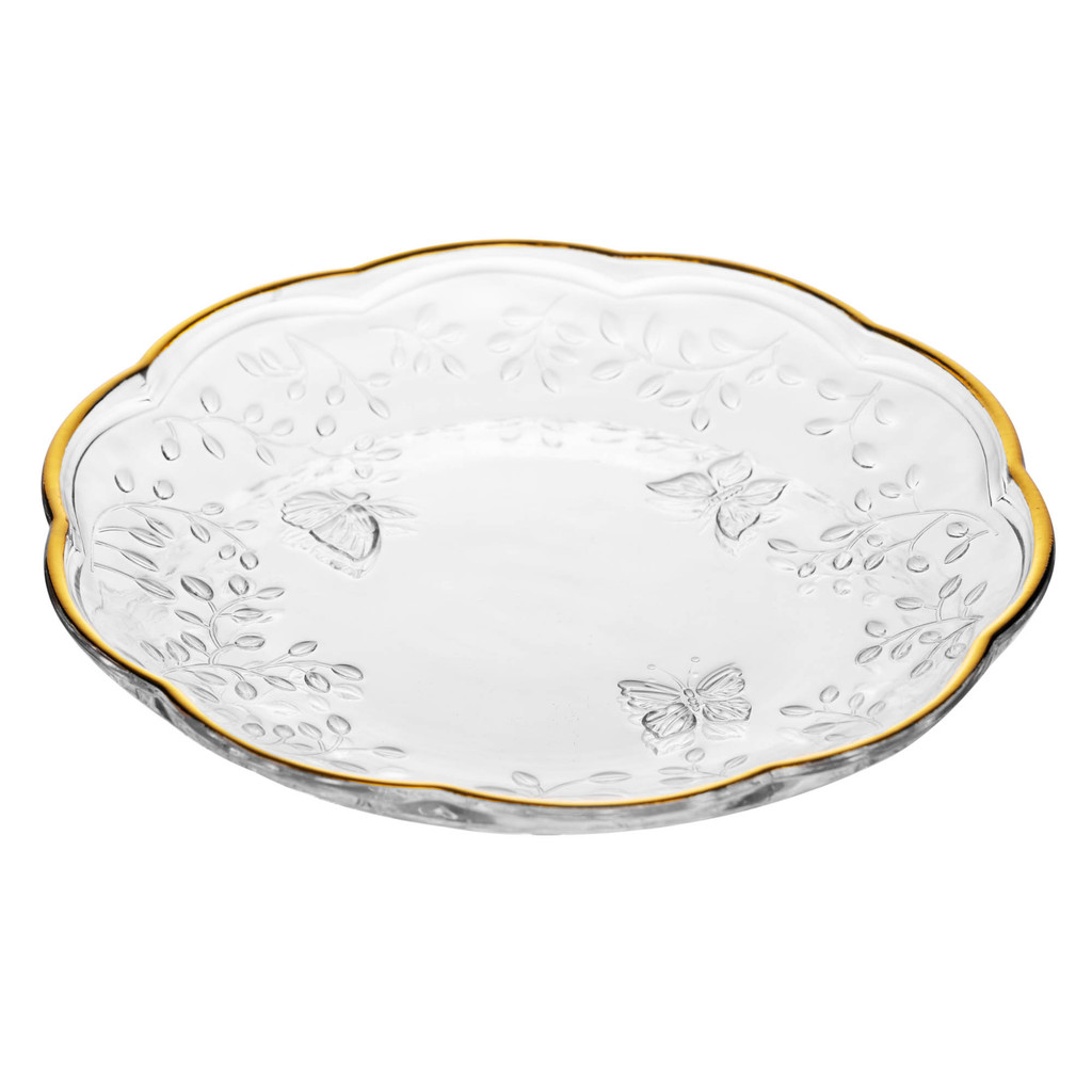 Jogo de Jantar 16 peças New Butterfly com Fio de Ouro Cristal Ecológico - Lyor · foto 2