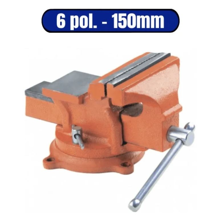 Torno Morsa Bancada Rotativa Bigorna 6" 150mm