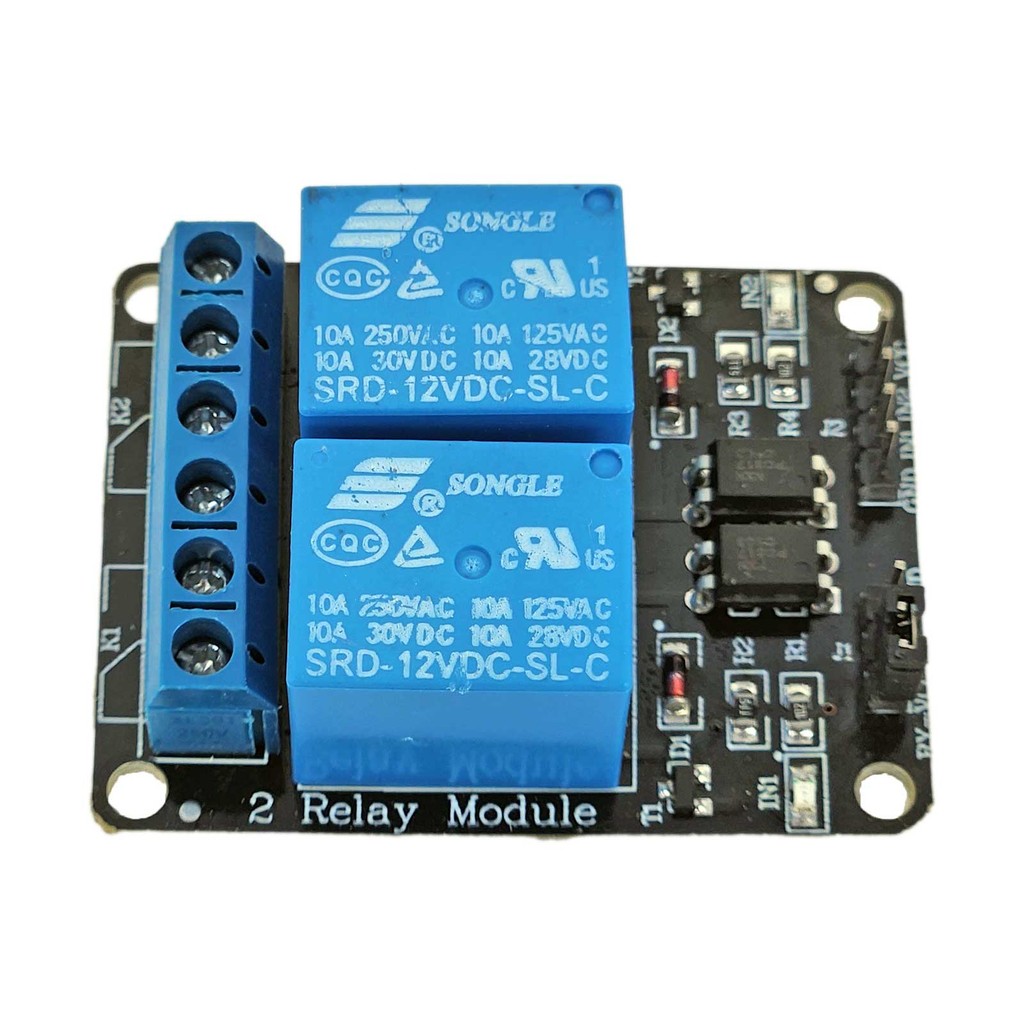 Módulo Relé 2 Canais 12V com Optoacoplador