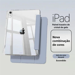 Capa Translúcida Resistente – Compatível iPad 10 e 11 (A16) – Inclui Suporte para Caneta