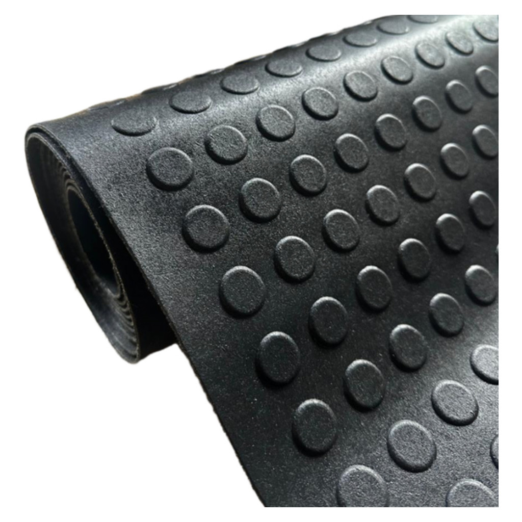 Kit 2m Piso Moeda Pet Cães 80cm Larg. Piso Bolha Preto