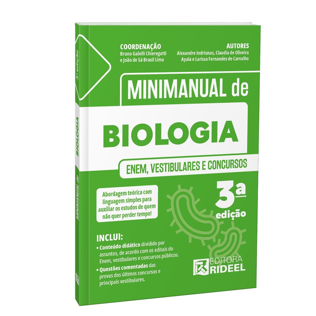 Minimanual de Biologia - Enem, vestibulares e concursos em Oferta na Shopee