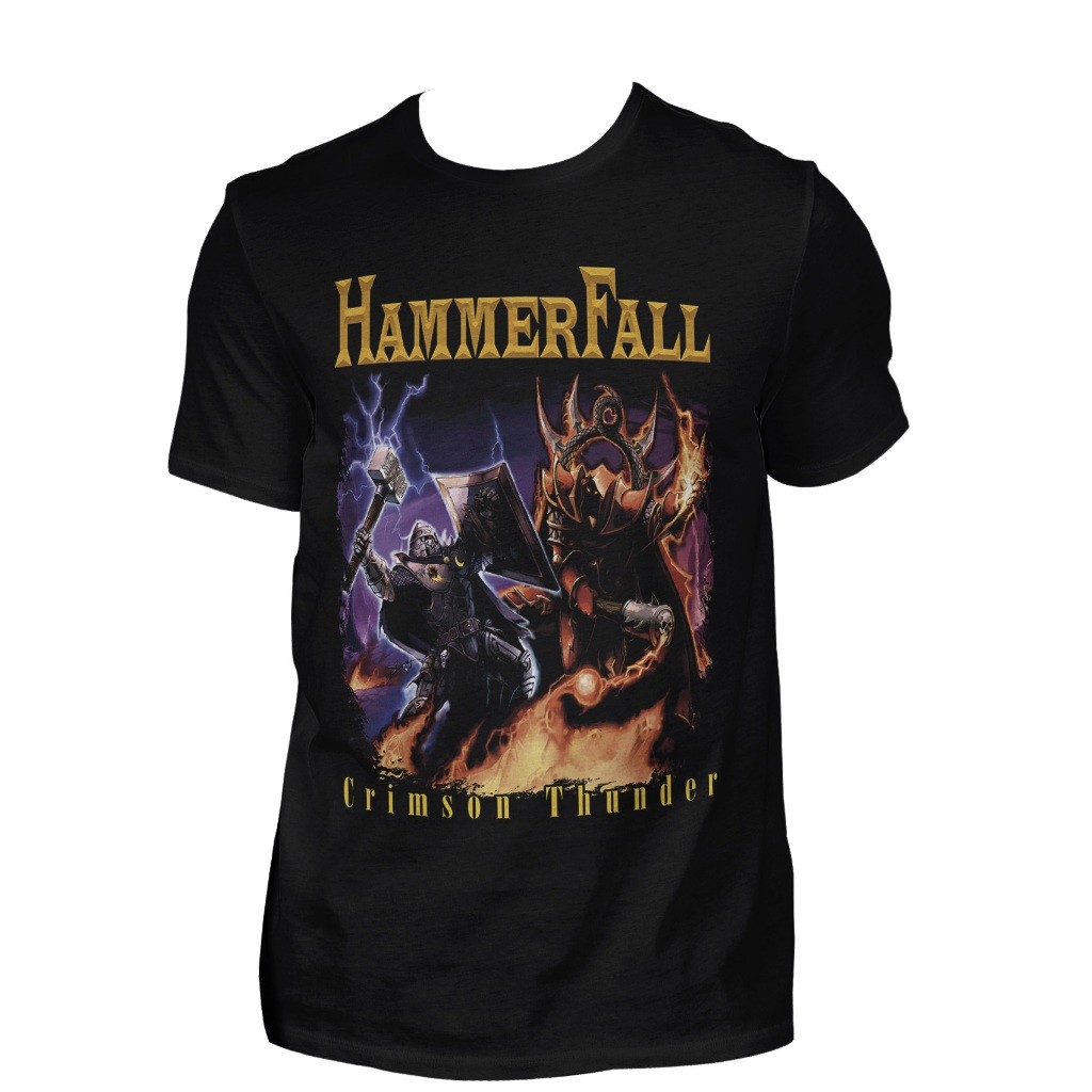 Top Camiseta Unissex Hammerfall Crimson Thunder Hmf5 Envio Rapido