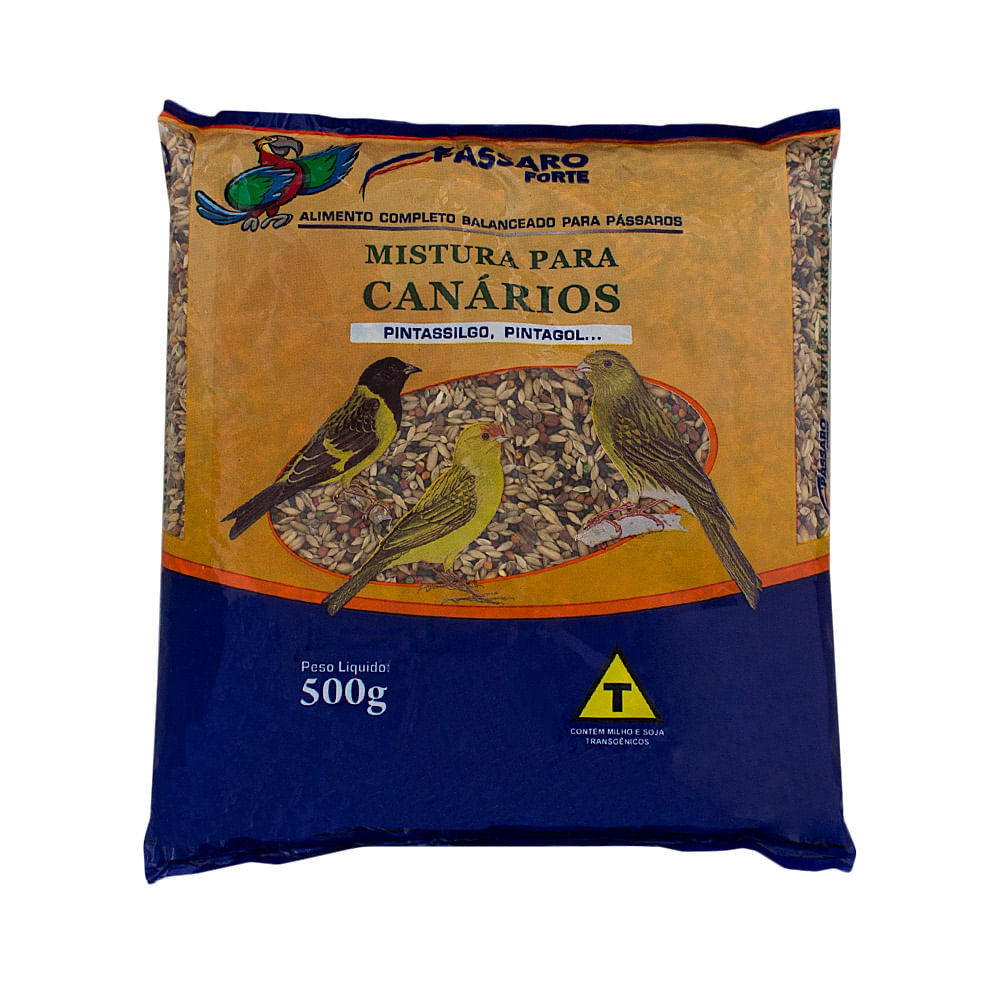 Ração para Pássaros Pássaro Forte Mistura para Canários com 500g - Food & Beverages